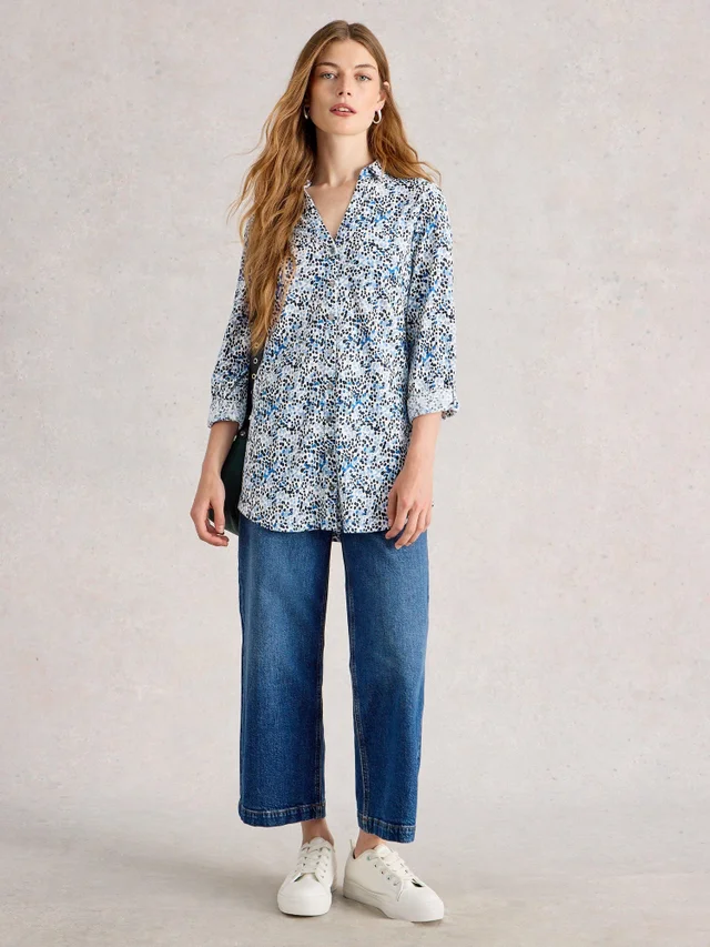 Langgeschnittene Bluse Annie