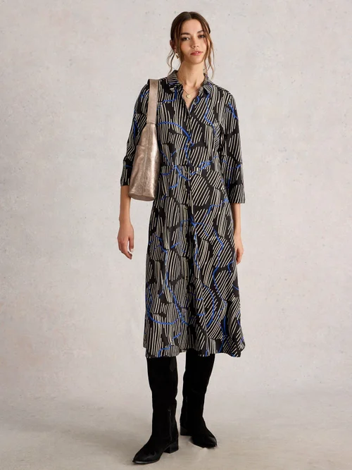 Blusenkleid Rua aus Jersey - Blk Mlt - 50/R Bild 2