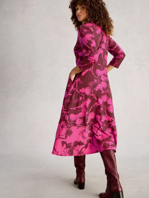 Blusenkleid Rua aus Jersey - Pink Pr - 52/R Bild 4