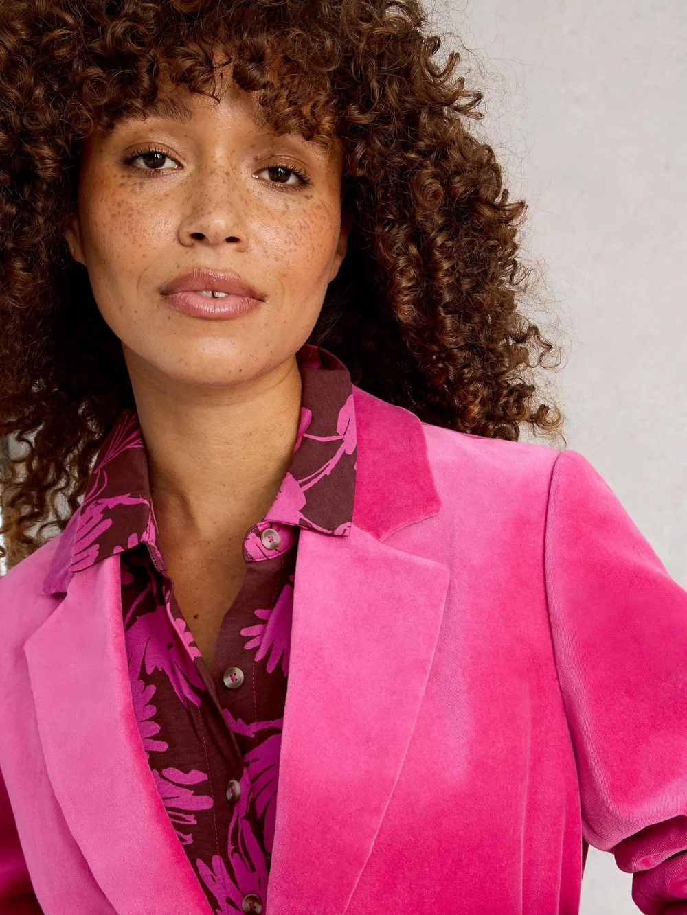 Blusenkleid Rua aus Jersey - Pink Pr - 52/R Bild 1