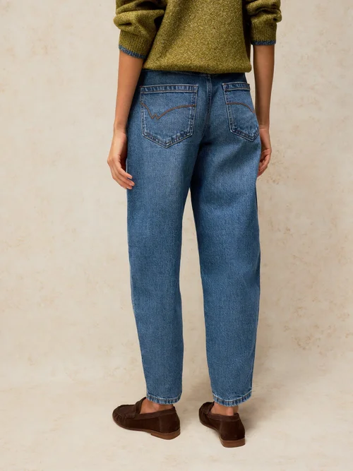 Barrel-Jeans Aubrey - Mid Denim - 52/R Bild 4