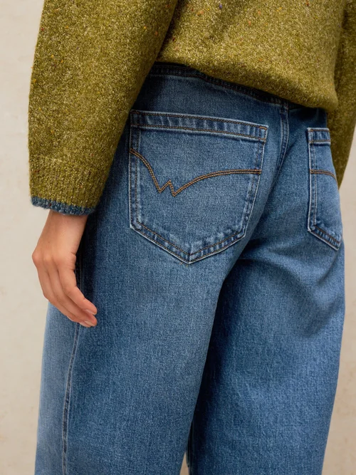 Barrel-Jeans Aubrey - Mid Denim - 52/R Bild 3
