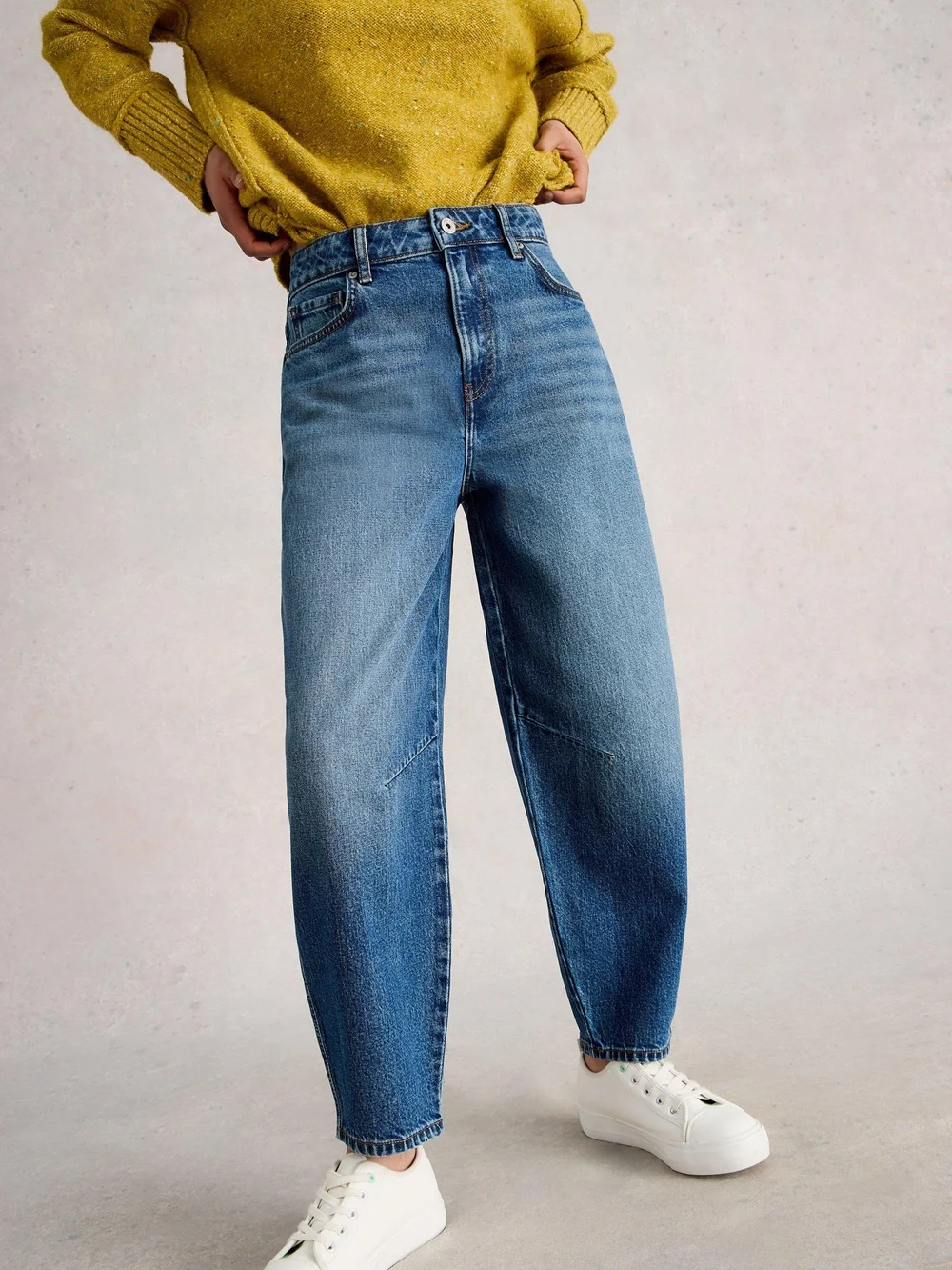 Jeans Aubrey Barrel-Fit - Mid Denim - 52/R Bild 1