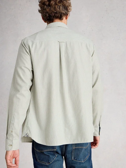 Gestreiftes Hemd Stamford - Green Mlt - XXXL Bild 4