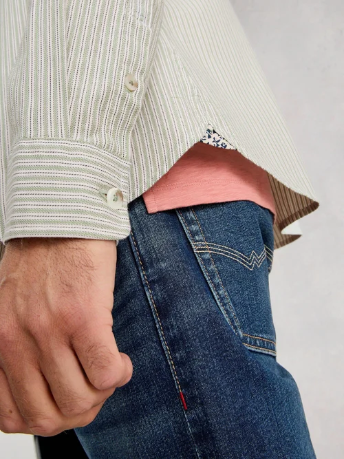 Gestreiftes Hemd Stamford - Green Mlt - XXXL Bild 3