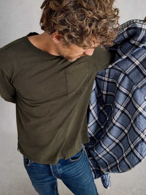 Longsleeve Accleton - Khaki Grn - XXXL Bild 1