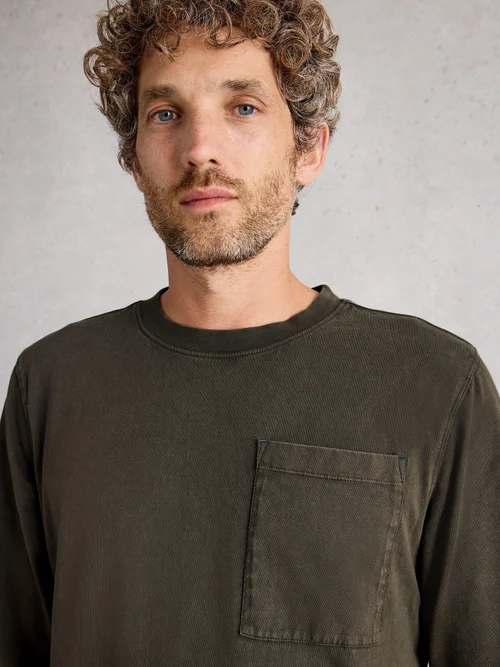 Longsleeve Accleton - Khaki Grn - XXXL Bild 3