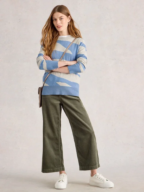 Abstrakter Pullover Katie - Blue Mlt - 46 Bild 2