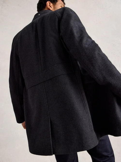 Wollmantel mit Stehkragen - Charc Grey - XXXL Bild 4