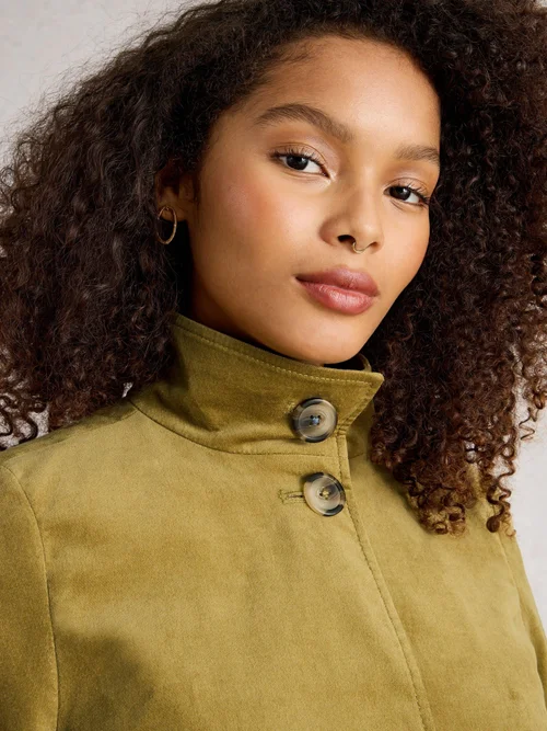 Samtmantel Karla - Khaki Grn - 52/R Bild 3