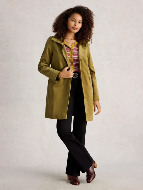 Samtmantel Karla - Khaki Grn - 52/R Bild 2