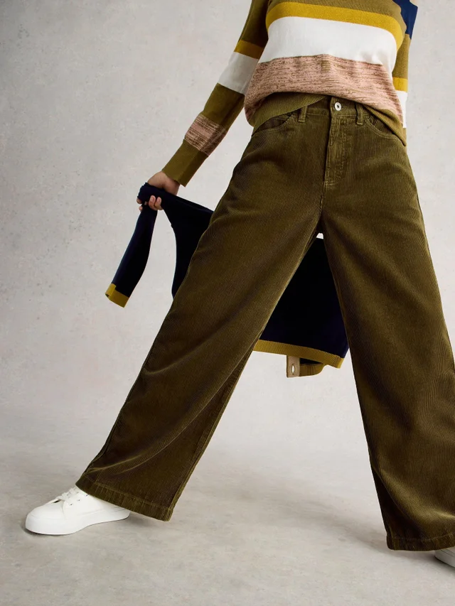 Kordhose Ayla mit weitem Bein