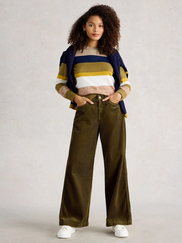 Kordhose Ayla mit weitem Bein