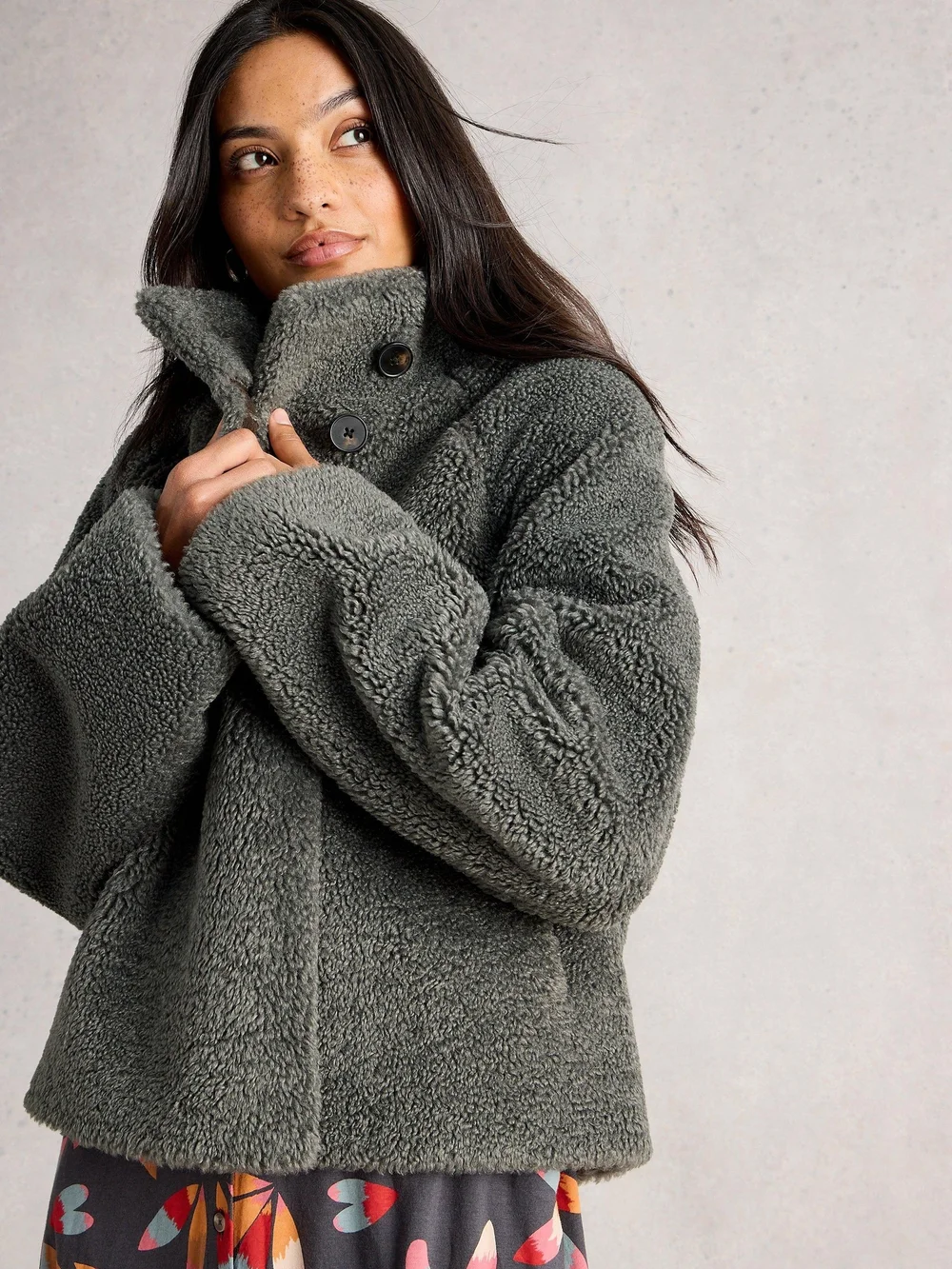 Wendejacke Adley mit Teddyfell - Grey Mlt - 52 Bild 1