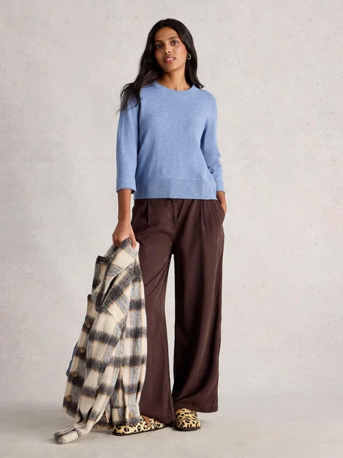 Pullover Lois aus Leinenmischung - Mid Blue - 52 Bild 2