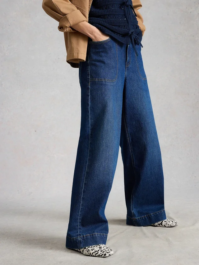 Jeans Tia mit weitem Bein