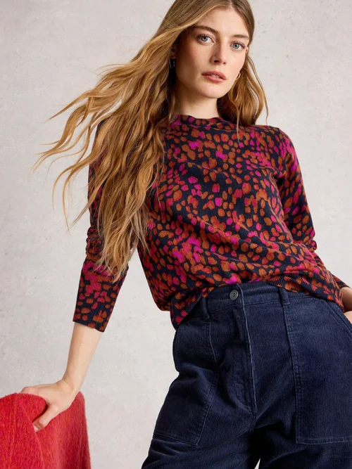Pullover Katie mit Print - Navy Pr - 52 Bild 3