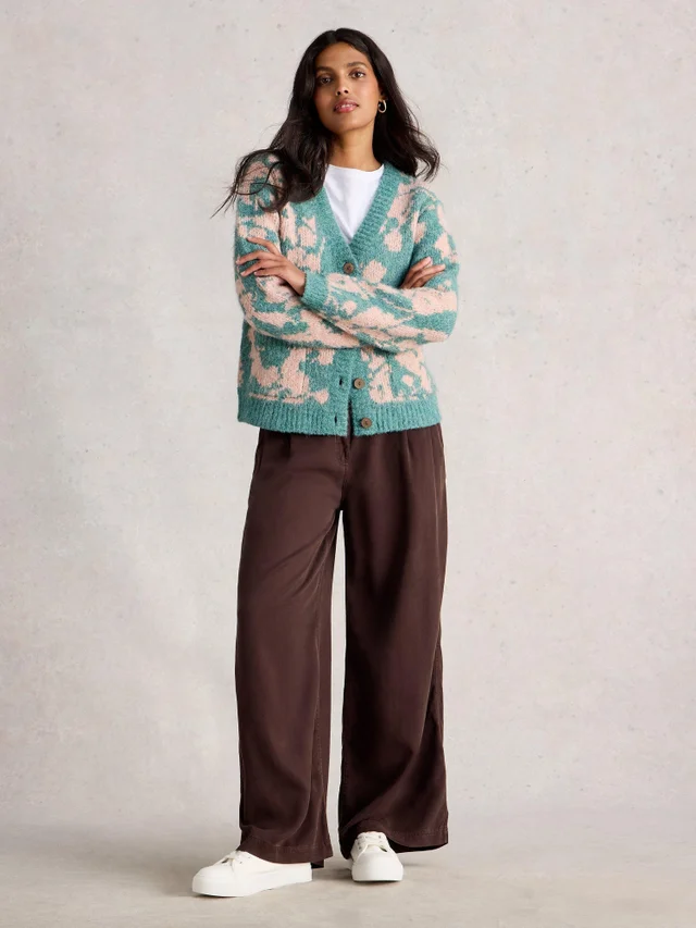 Florale Strickjacke Jennifer