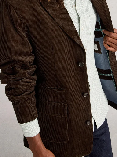 Kordblazer - Dk Brown - 46 Bild 3