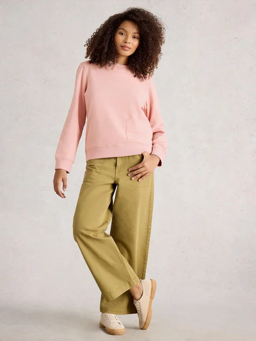 Sweatshirt mit Sprenkeln - Lgt Pink - 48 Bild 2