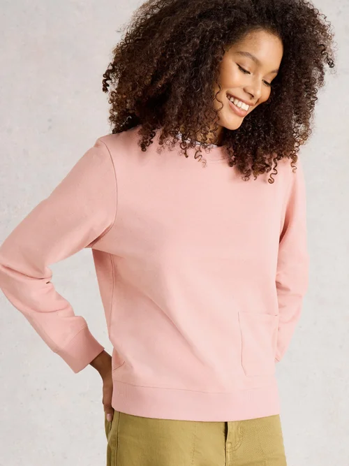 Sweatshirt mit Sprenkeln - Lgt Pink - 48 Bild 3