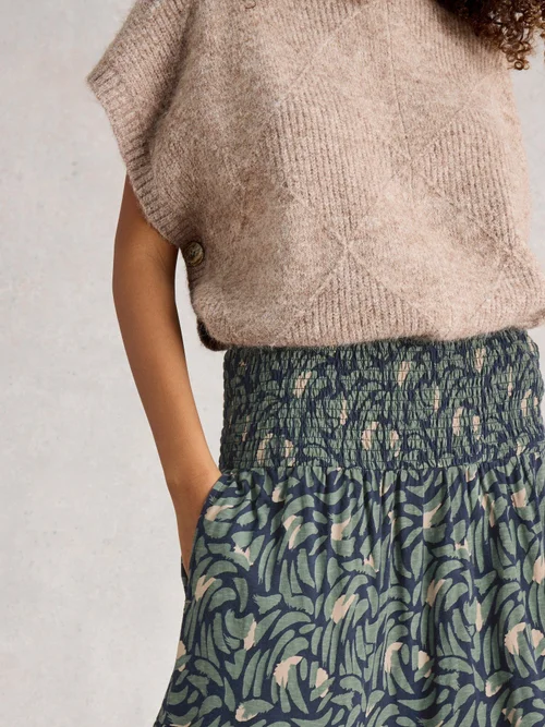 Maxirock Marissa aus Jersey - Navy Multi - 52/R Bild 3