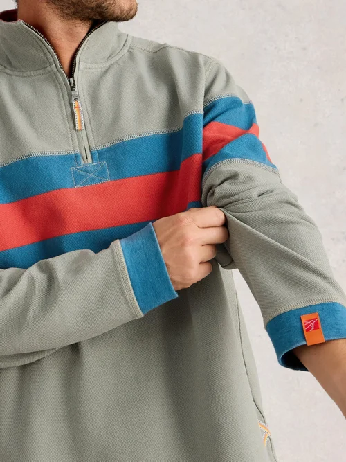 Piqué Sweatshirt - Green Mlt - XXXL Bild 3