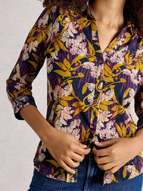 Jerseybluse Annie - Navy Multi - 40 Bild 3