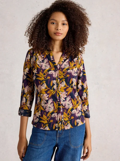 Jerseybluse Annie - Navy Multi - 52 Bild 1