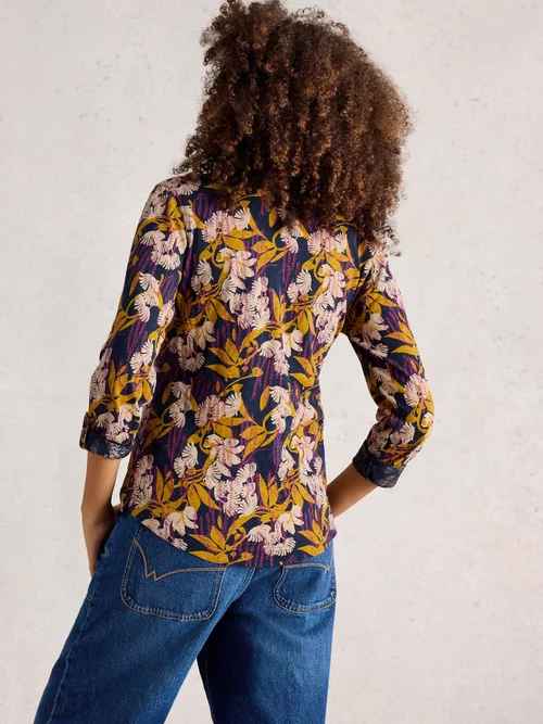 Jerseybluse Annie - Navy Multi - 40 Bild 4