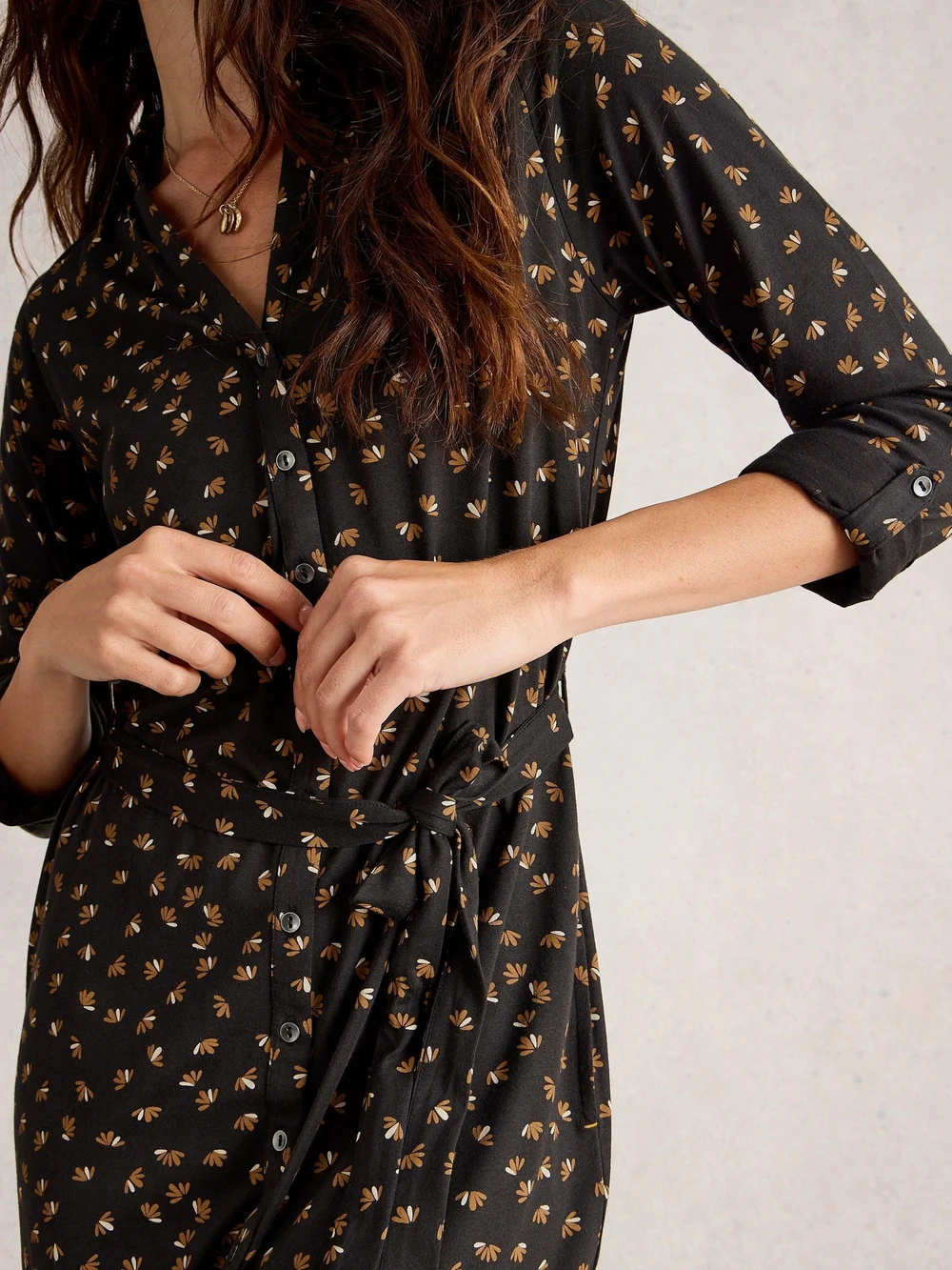 Hemdblusenkleid Annie aus Jersey - Blk Pr - 52/R Bild 1