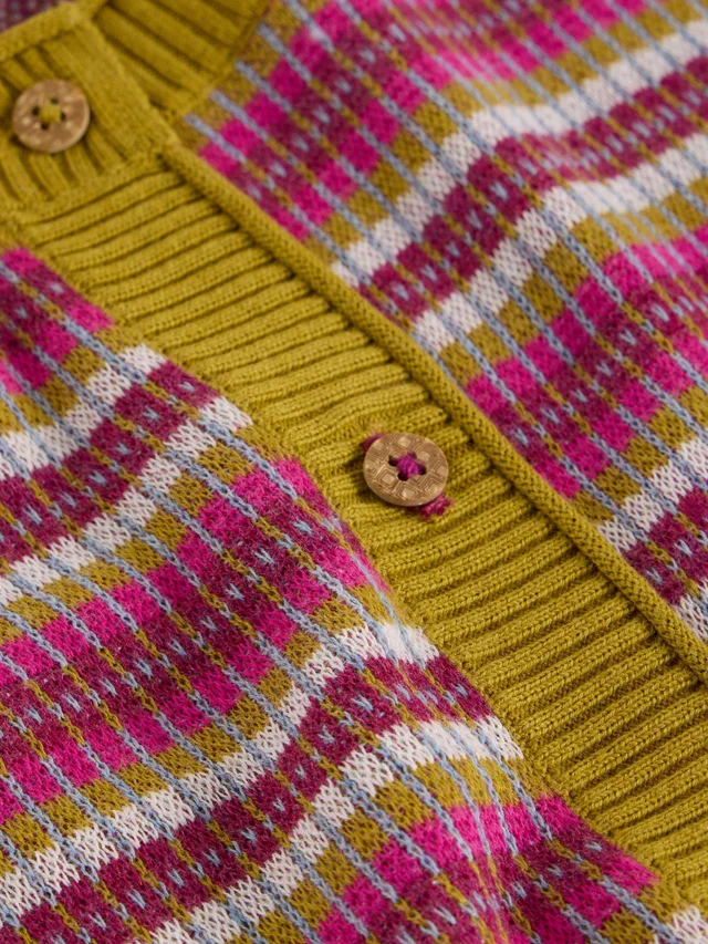 Gestreifte Strickjacke Lulu