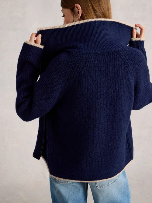 Bomberstrickjacke Betty - Fr Navy - 52 Bild 4