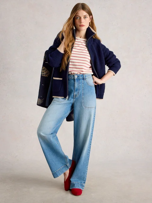 Bomberstrickjacke Betty - Fr Navy - 52 Bild 2