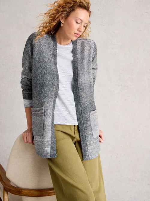 Strickjacke Lilbet - Grey Mlt - XL Bild 3