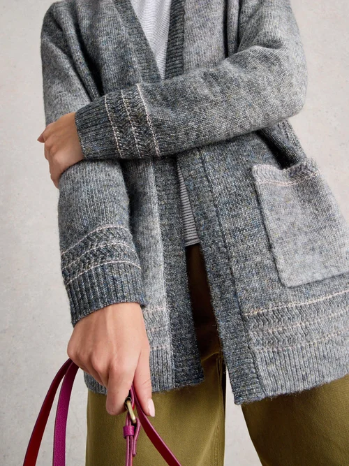 Strickjacke Lilbet - Grey Mlt - XL Bild 1