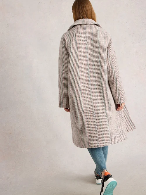 Mantel Kelsey aus Wollmischung - Ivory Mlt - 52/R Bild 4