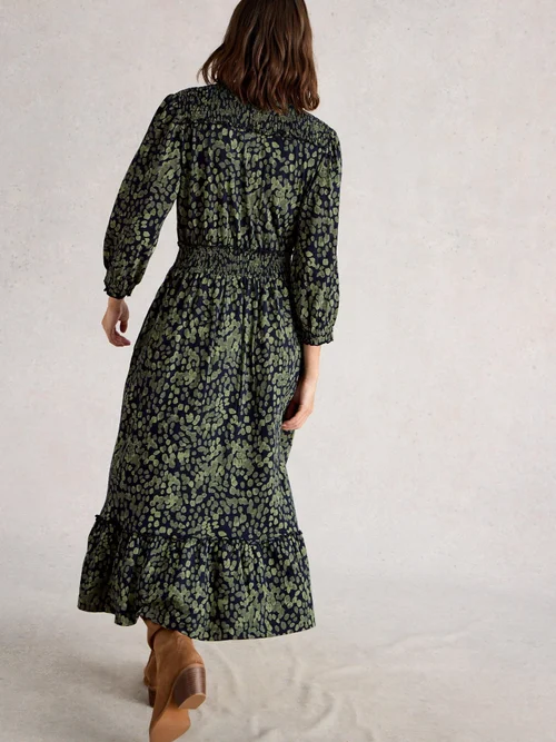 Gerafftes Kleid Jonie - Green Pr - 48/R Bild 4