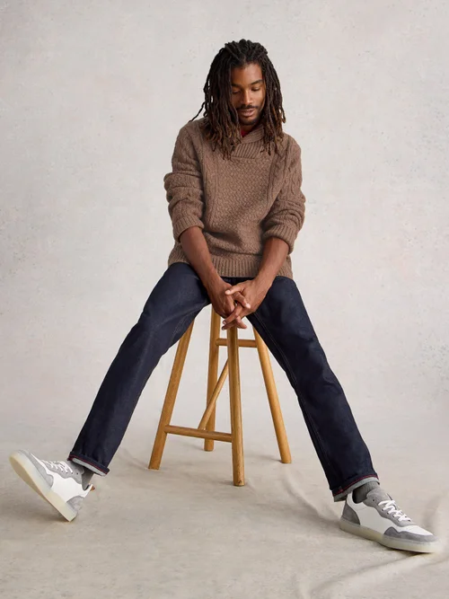 Pullover Berkley mit Schalkragen - Mid Brown - XXL Bild 1