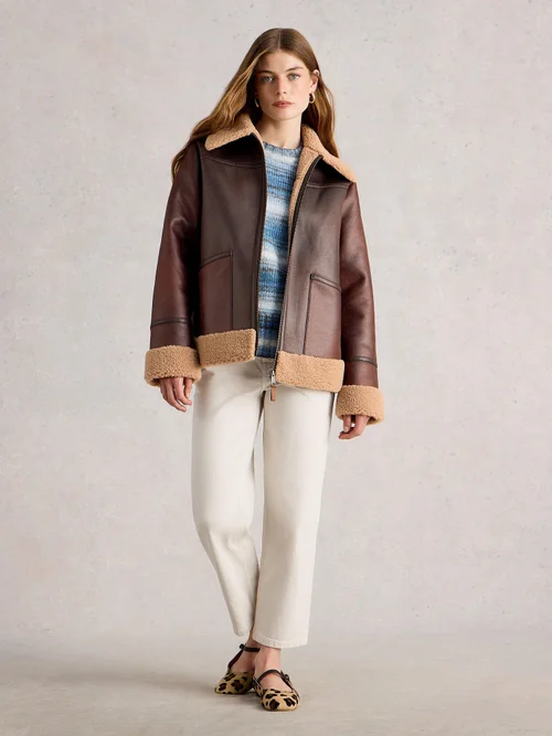 Pilotenjacke Serena - Brown Mlt - 50 Bild 2