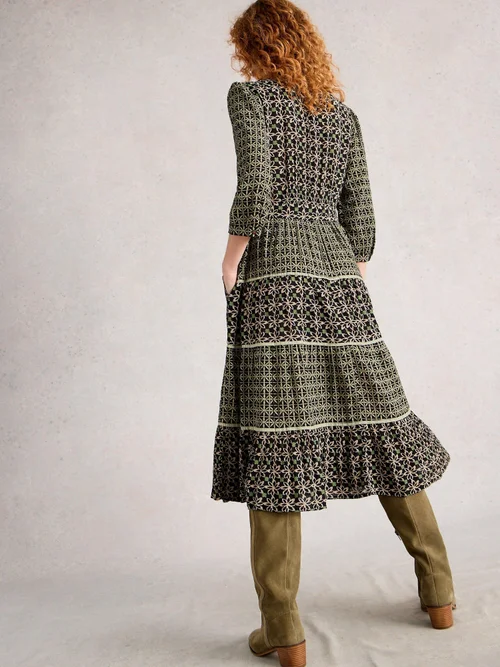 Kleid Mabel mit Mustermix - Blk Mlt - 50/R Bild 4