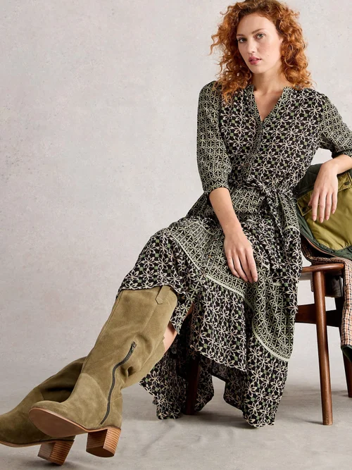 Kleid Mabel mit Mustermix - Blk Mlt - 50/R Bild 3