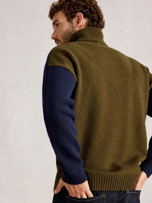 Rollkragenpullover Ryde - Khaki Grn - XXL Bild 4