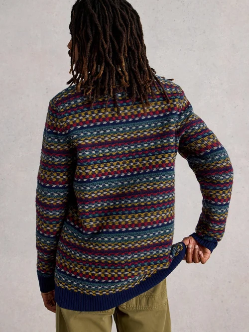 Gestreifter Pullover Lincoln - Navy Multi - XXXL Bild 4