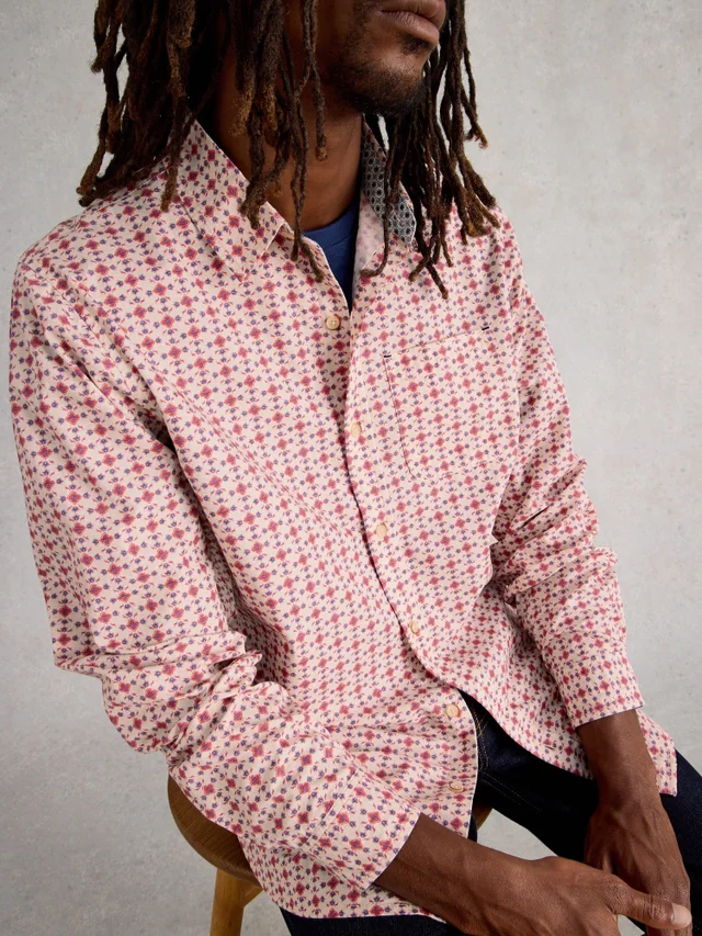 Hemd Finsbury mit Folk-Print