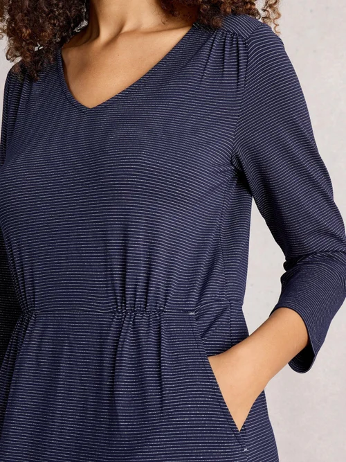 Glitzerndes Jerseykleid Tallie - Navy Multi - 52/R Bild 3