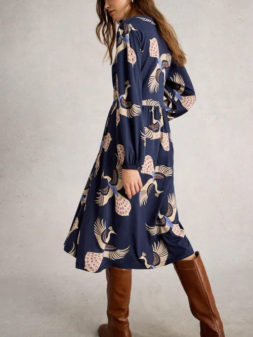 Jerseykleid Leah - Navy Multi - 36/R Bild 4