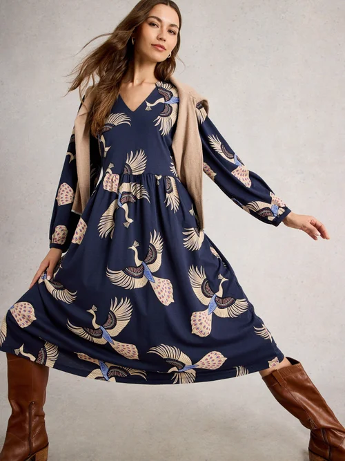 Jerseykleid Leah - Navy Multi - 52/R Bild 1