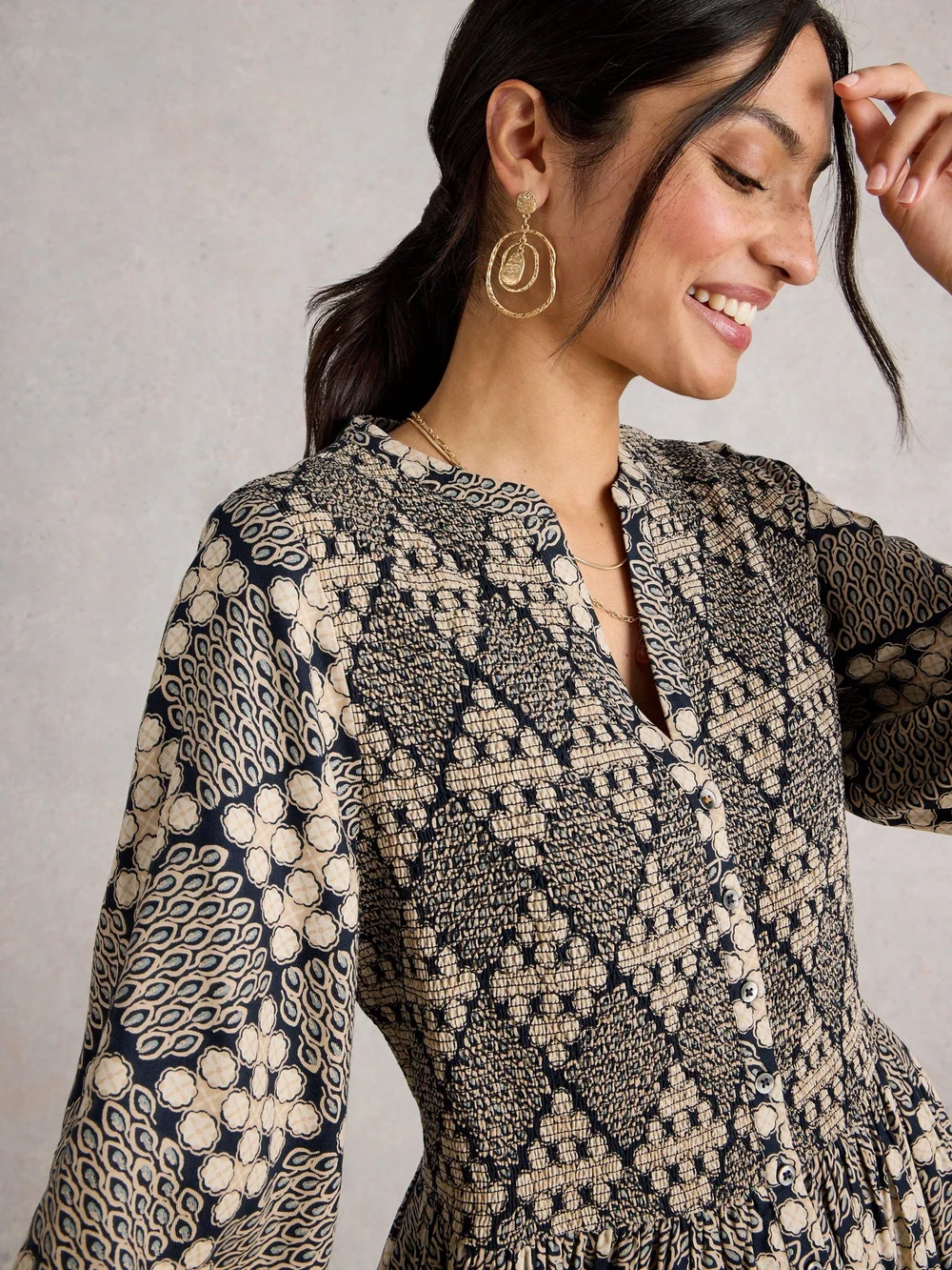 Kleid Hattie - Navy Pr - 52 Bild 1