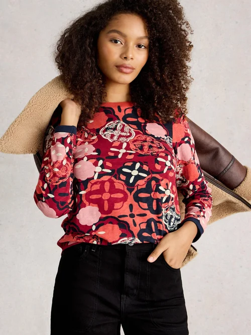 Langarmshirt Clara - Red Pr - 48 Bild 3
